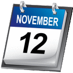 Next PA meeting on Wednesday, November 12th